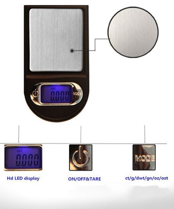 100g*0.01g Mini High Scale Pocket Digital Jewelry Electronic Portable Balance Lab 0.01g Scale Weight
