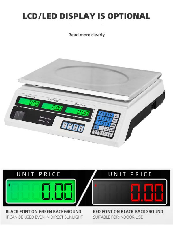 15kg vegetable balance 30kg waga 40kg commercial price computing digital 40kg weighing scale - Image 3