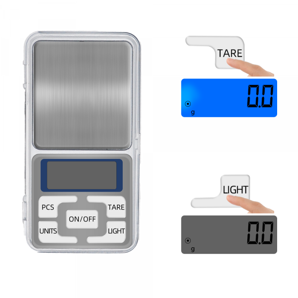 500g 0.1g Electronic Weight gram Pocket Diamond Balance 0.01 Jewelry digital pocket scale - Image 3