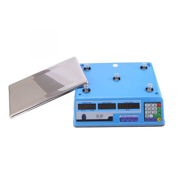 88LB Digital Price Scale Electronic Price Computing Scale LCD Digital Commercial Food Meat Weight Scale
