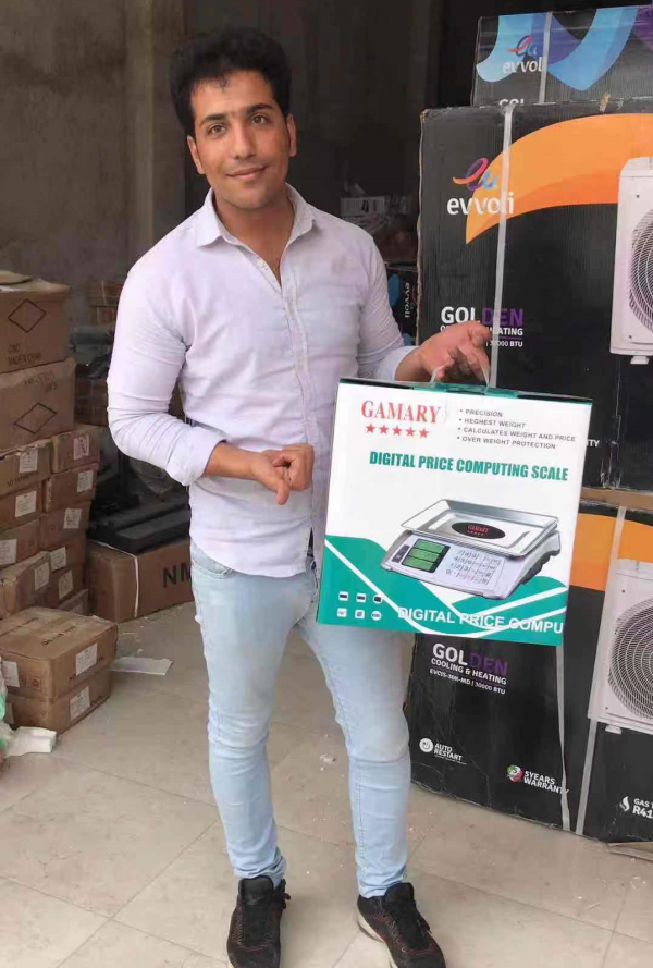 DAWOOD Stainless Steel Digital Electronic Multifunction Scale Measures in Grams Commercial price computing scale