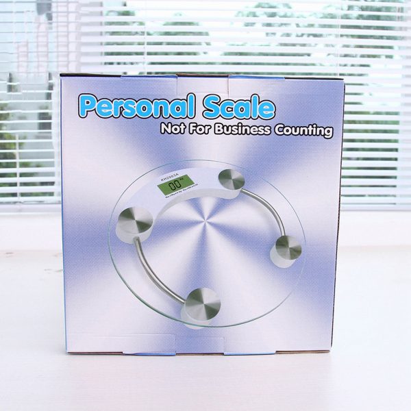 Dawood 33cm Body Weight Scale Round Glass Digital Electronic Bathroom 180kg/360lb personal scale 2003a - Image 4