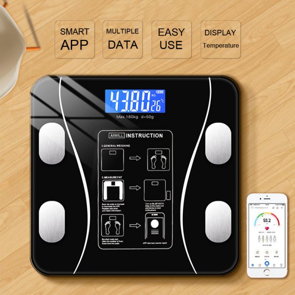 Dawood digital bathroom personal weighing scale household smart body fat Analysis body fat bathroom scales - Image 2