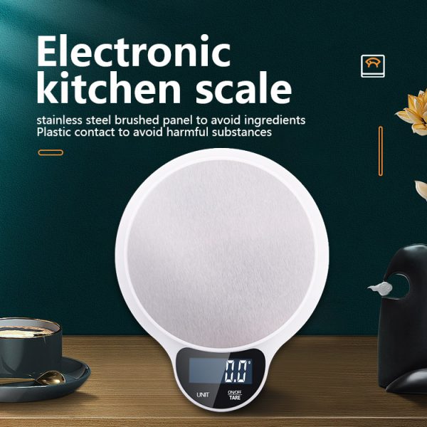 2022 fashion smart 10kg household scale 5kg electric touch keypad smart digital kitchen food scale - Image 4