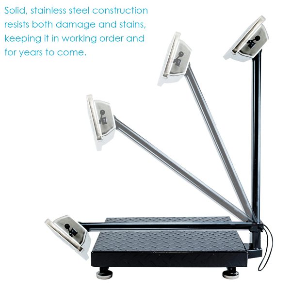 Industrial Platform Scale 600 LB x .05, 19.5" x 15.75", Digital, Bench, Large for Luggage, Shipping, Package Computing, Postal - Image 3