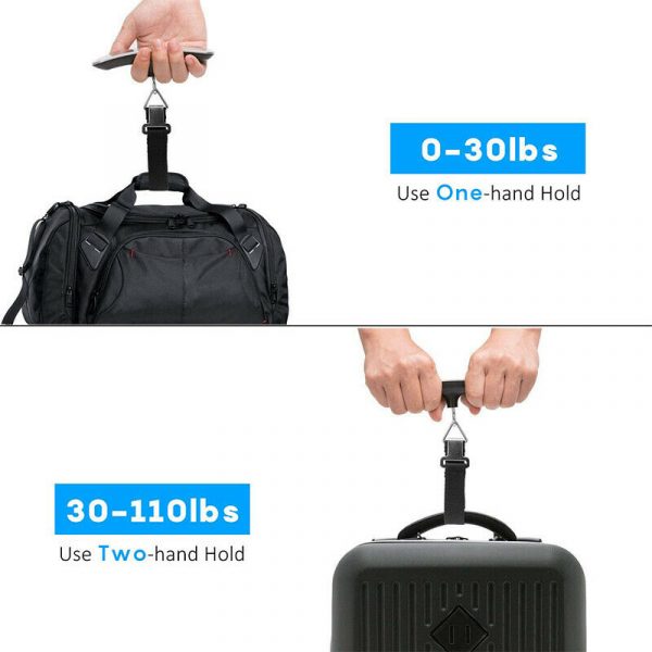 New wholesale portable mini digital handheld fish hook electronic crane scale luggage scale with LED digital display - Image 4