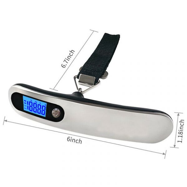 New wholesale portable mini digital handheld fish hook electronic crane scale luggage scale with LED digital display - Image 2