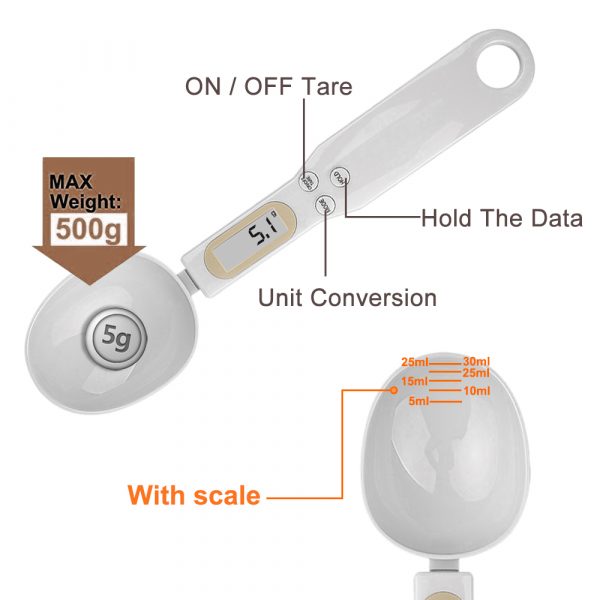 Spoon weighing Kitchen Tool Baking Measuring electronic digital Spoon Scale - Image 2
