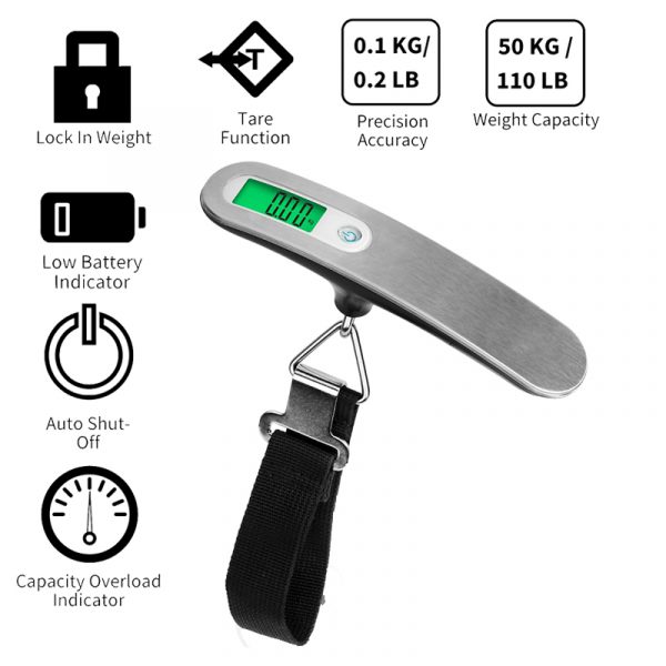hot sell portable travel luggage weighing 50kg electronic fishing digital luggage scale - Image 2