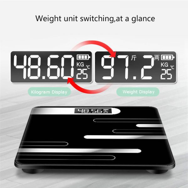 smart household cartoon glass lemon pattern electronic180kg 360lb household body personal glass scale