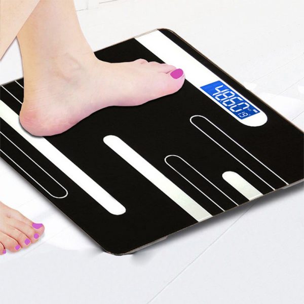 smart household cartoon glass lemon pattern electronic180kg 360lb household body personal glass scale - Image 2