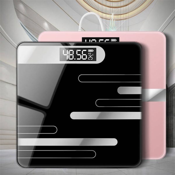 smart household cartoon glass lemon pattern electronic180kg 360lb household body personal glass scale