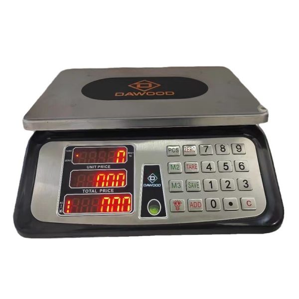 DAWOOD Good Quality Stainless Steel keypad Price Computing Scale